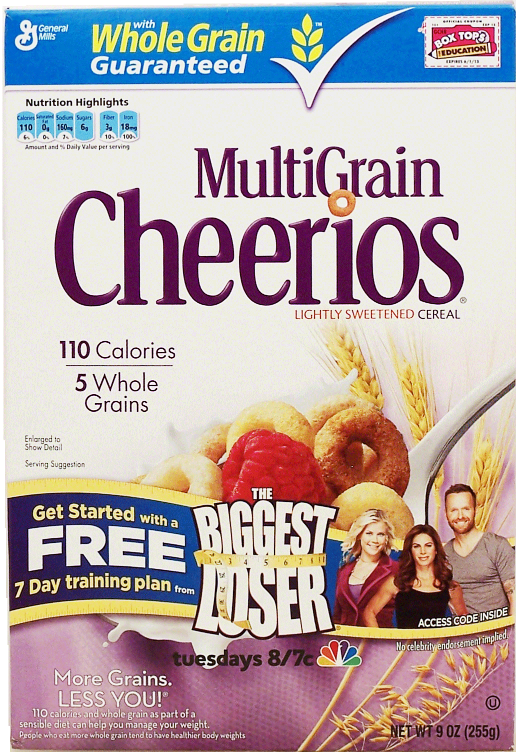 General Mills Cheerios MultiGrain; lightly sweetened cereal Full-Size Picture